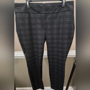 DALIA- Subtle Plaid GRY/BLK Ankle pants